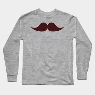 Thick Brown Mustache Long Sleeve T-Shirt